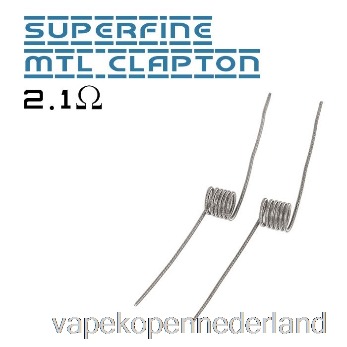 Elektronische Sigaret Vape Vandy Vape Prestaties Vooraf Gebouwde Spoelen 2.1ohm Superfijne Mtl Clapton Spoel